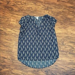 H&M organic sleeveless giraffe blouse